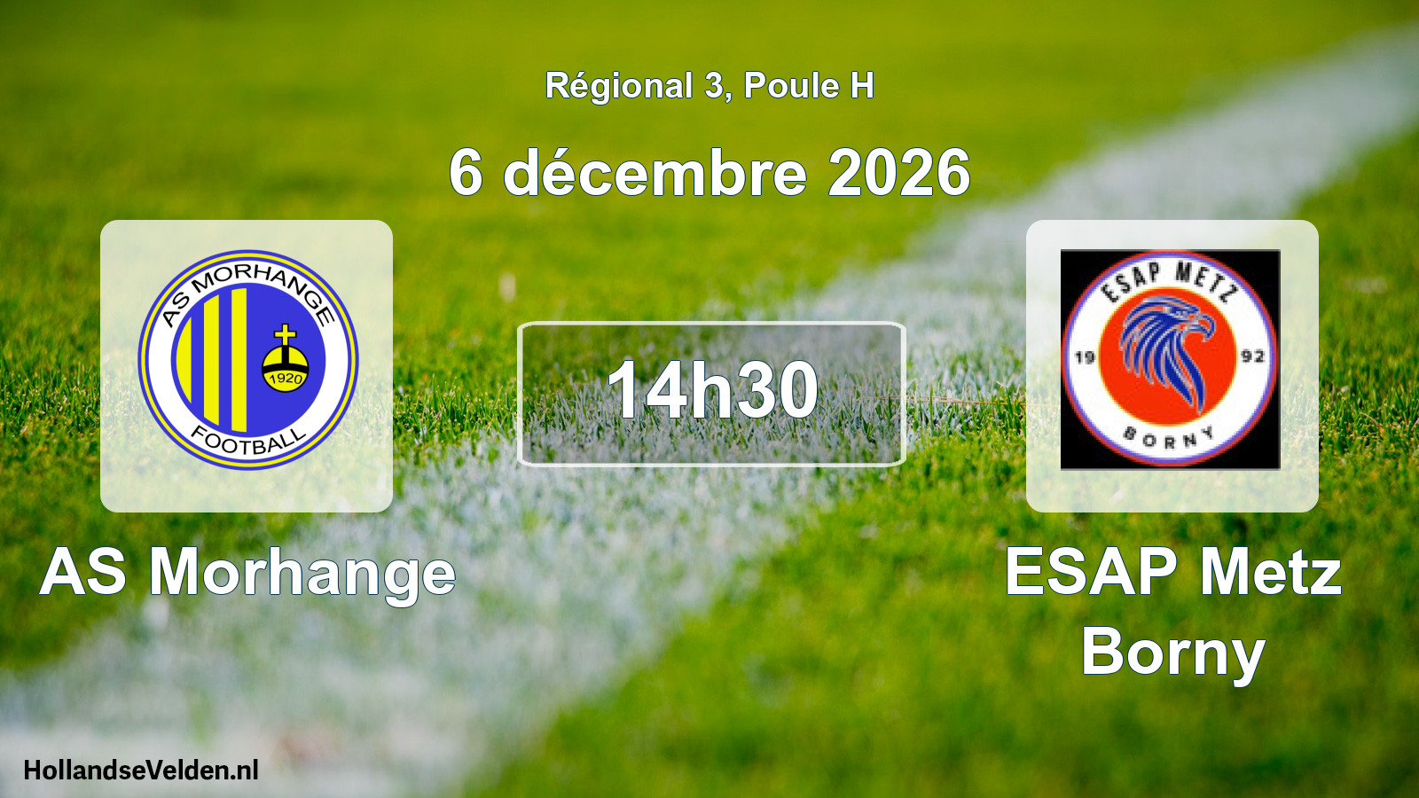 Scheduled Match: AS Morhange - ESAP Metz Borny (6 December 2026)
