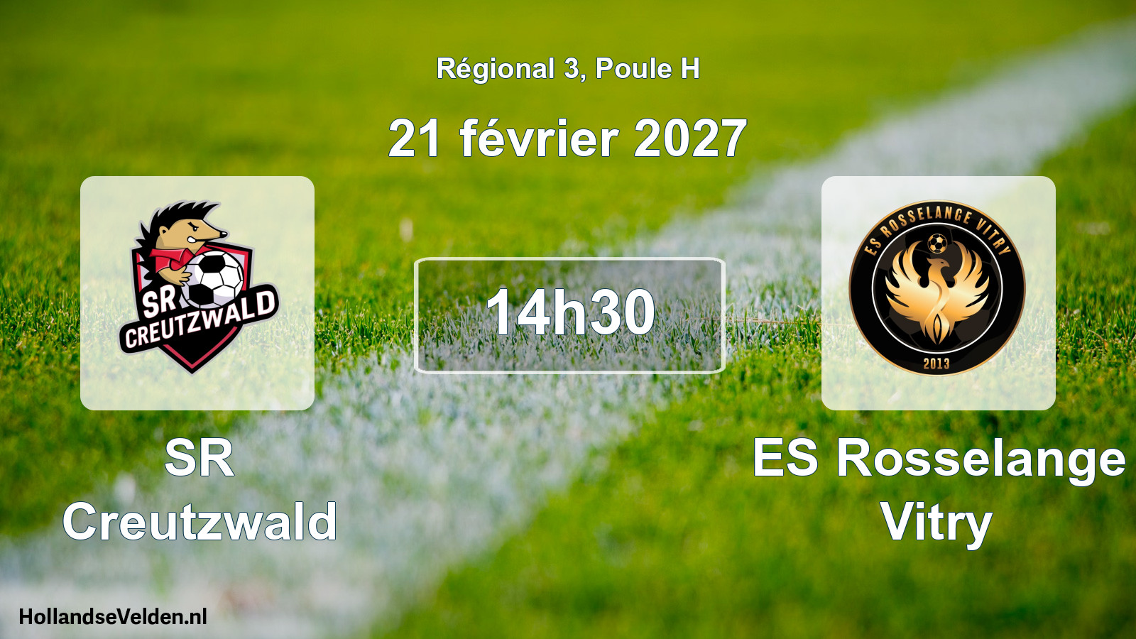 Scheduled Match: SR Creutzwald - ES Rosselange Vitry (21 February 2027)