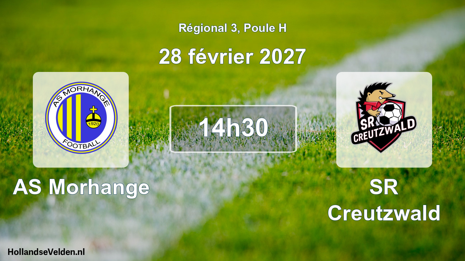 Scheduled Match: AS Morhange - SR Creutzwald (28 February 2027)