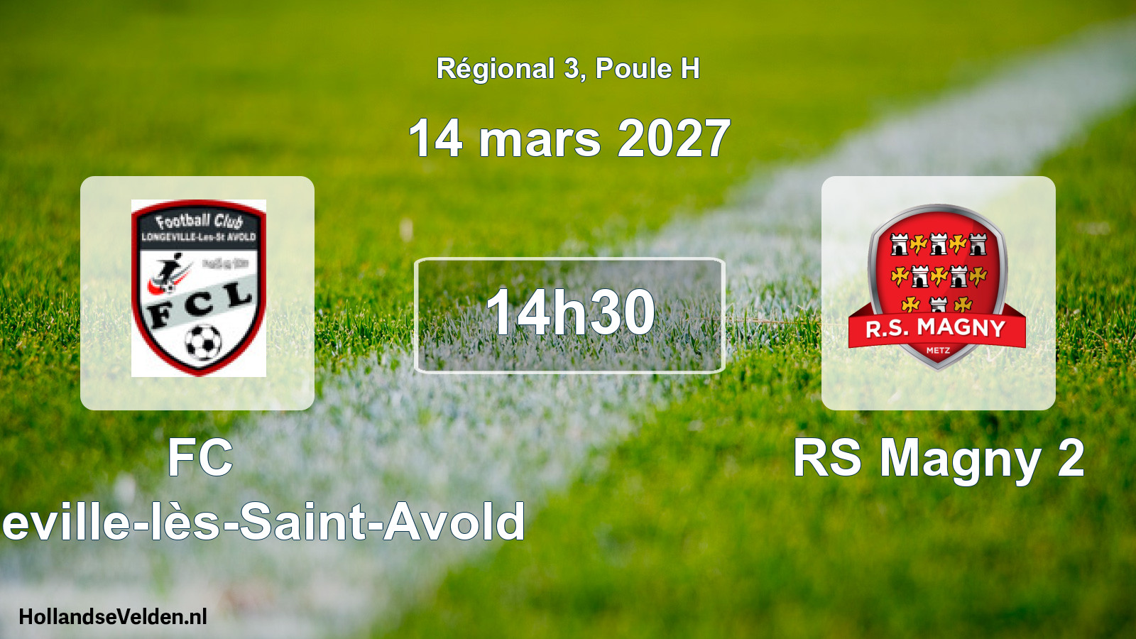 Scheduled Match: FC Longeville-lès-Saint-Avold - RS Magny 2 (14 March 2027)