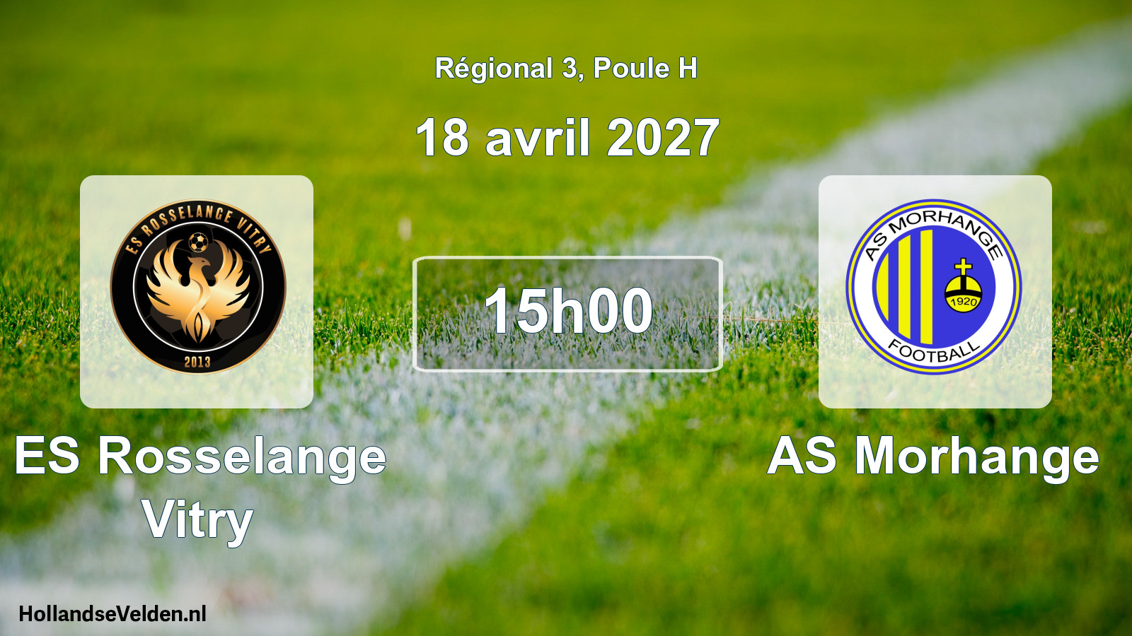 Scheduled Match: ES Rosselange Vitry - AS Morhange (18 April 2027)