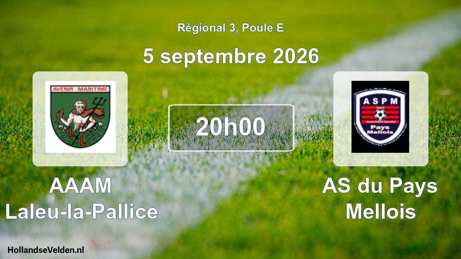 Scheduled Match: AAAM Laleu-la-Pallice - AS du Pays Mellois (5 September 2026)