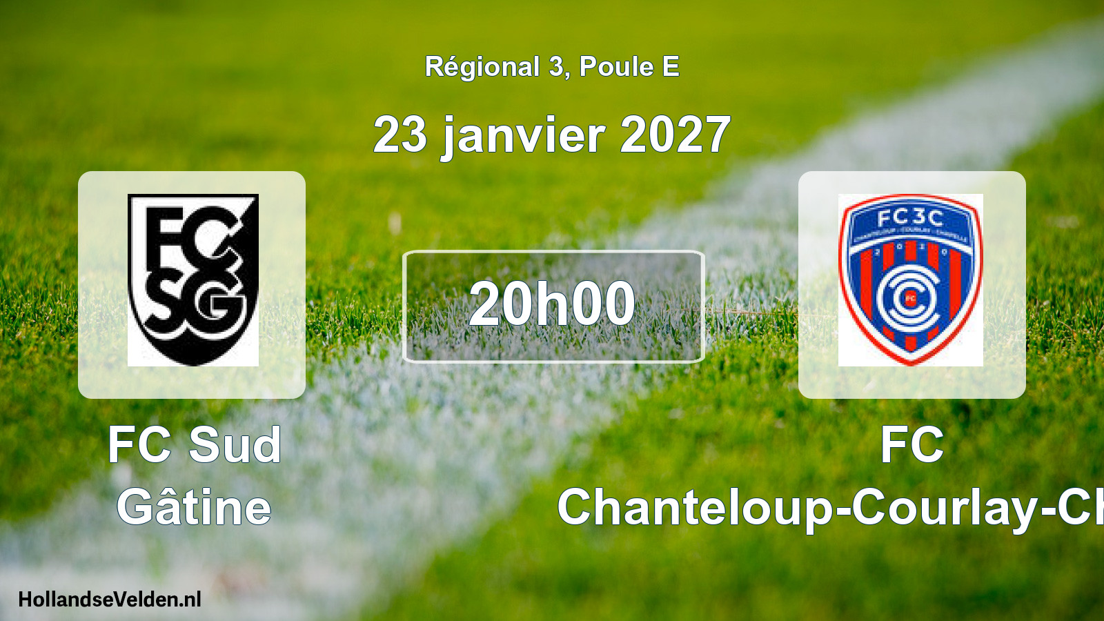 Match programmé: FC Sud Gâtine - FC Chanteloup-Courlay-Chapelle (23 janvier 2027)