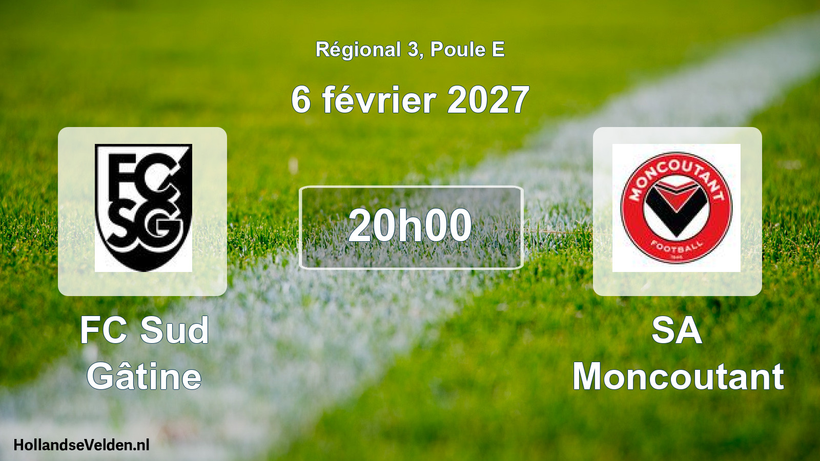 Match programmé: FC Sud Gâtine - SA Moncoutant (6 février 2027)