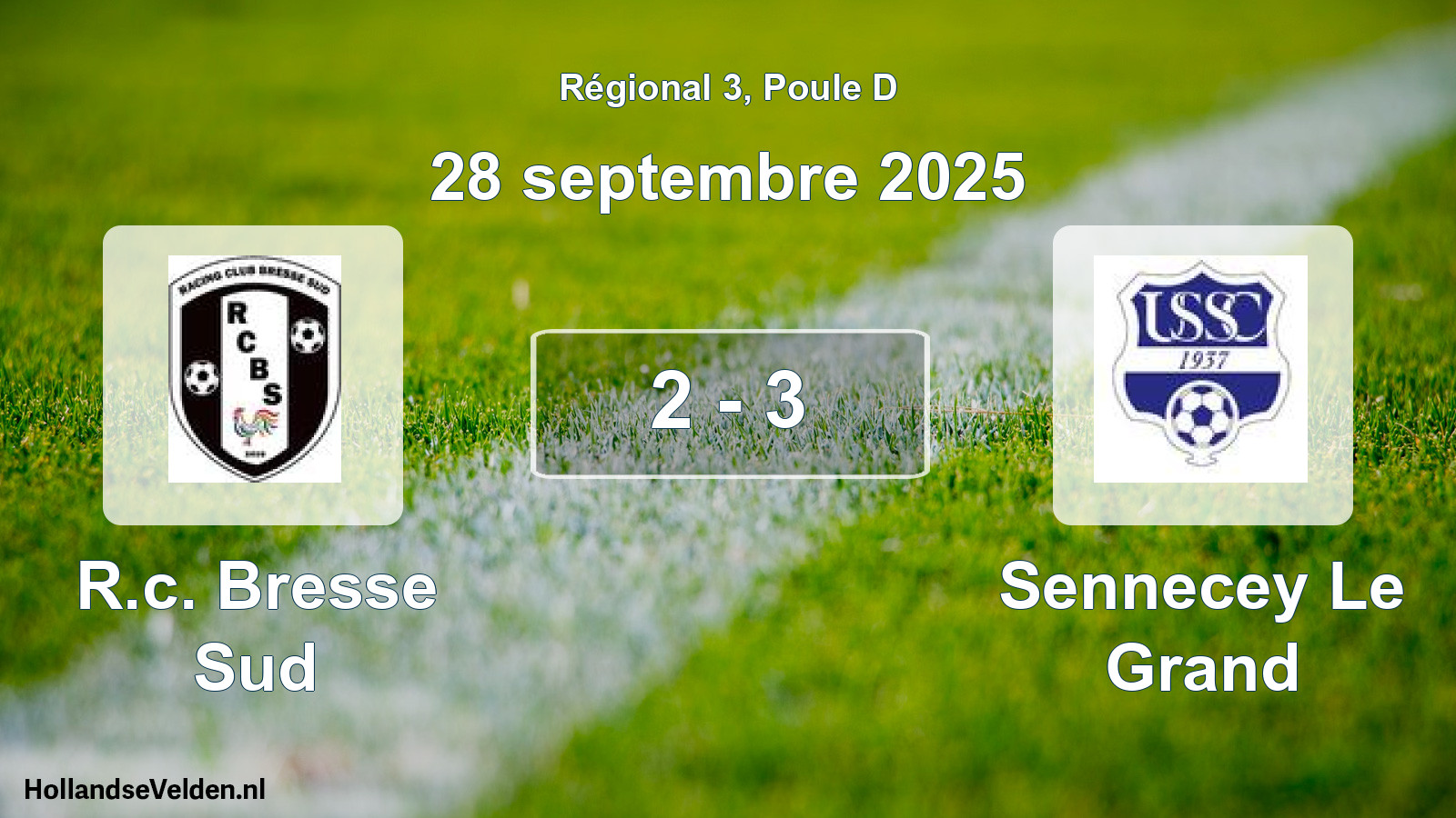 Total number of matches played: R.c. Bresse Sud - Sennecey Le Grand 2 - 3 (28 September 2025)