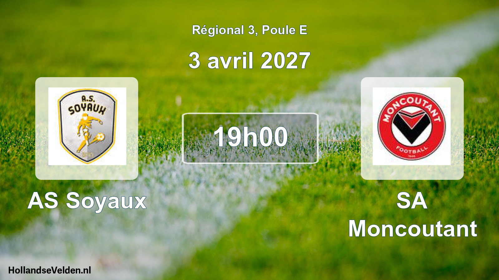 Match programmé: AS Soyaux - SA Moncoutant (3 avril 2027)