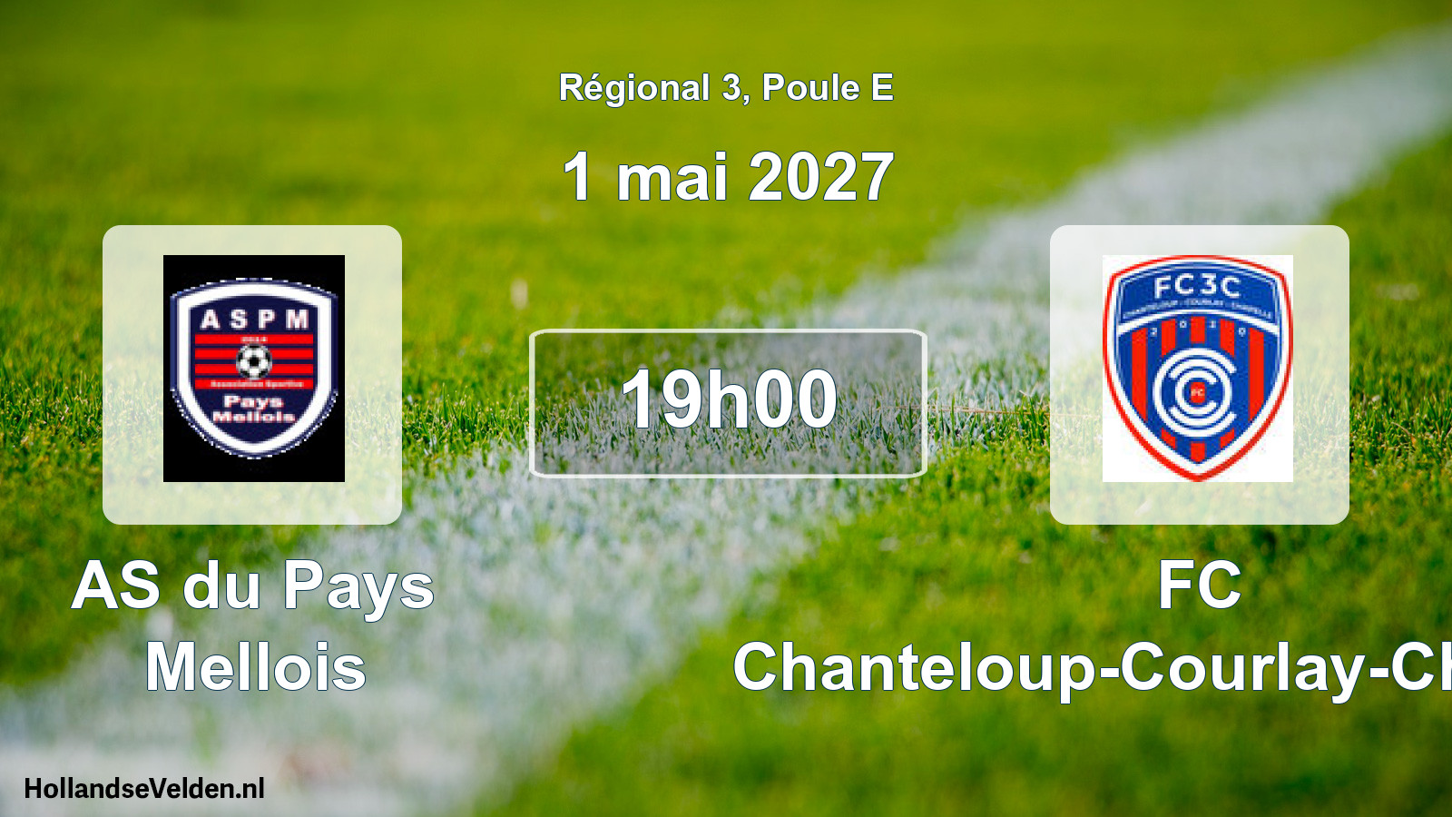 Match programmé: AS du Pays Mellois - FC Chanteloup-Courlay-Chapelle (1 mai 2027)