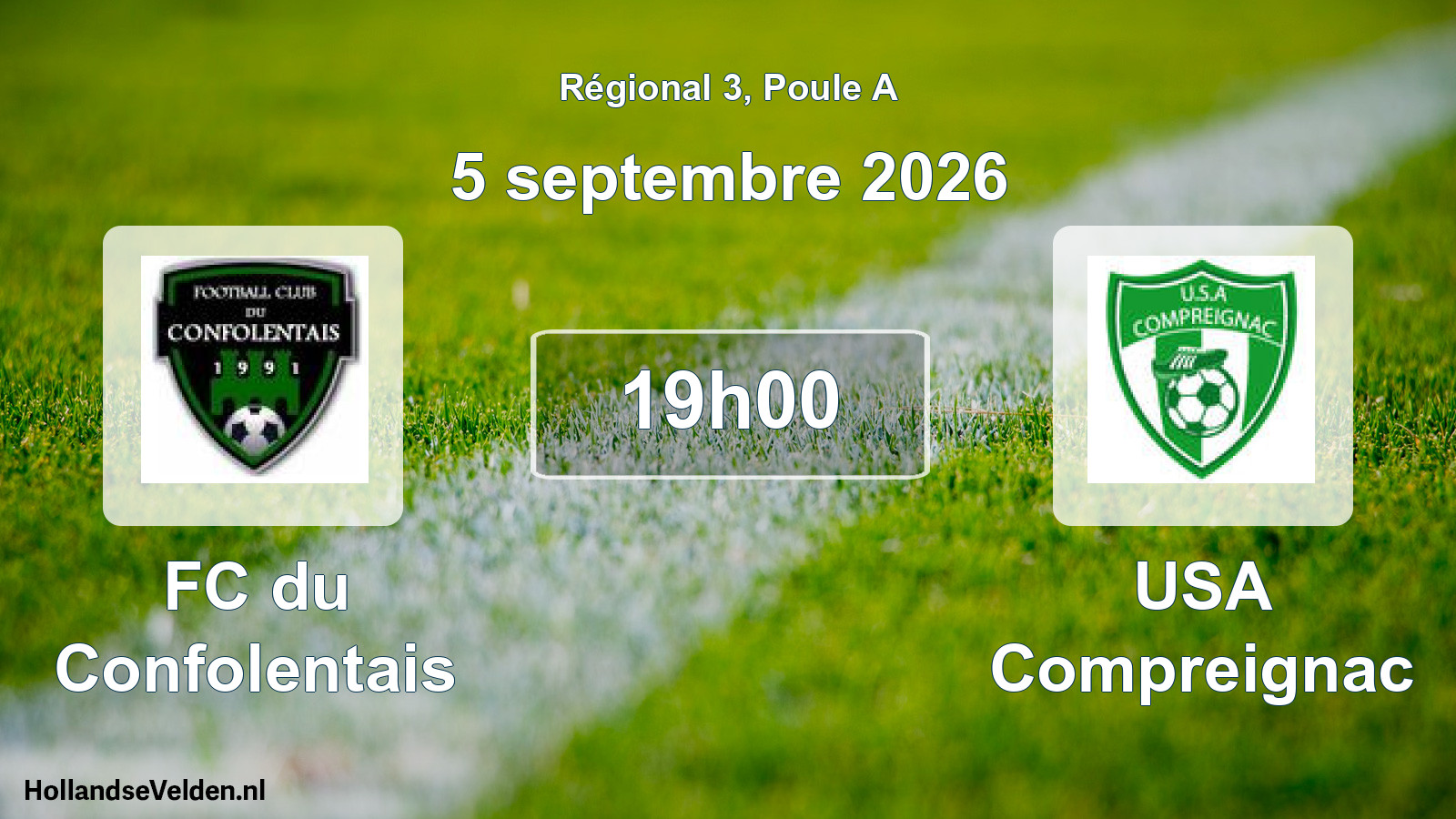 Scheduled Match: FC du Confolentais - USA Compreignac (5 September 2026)