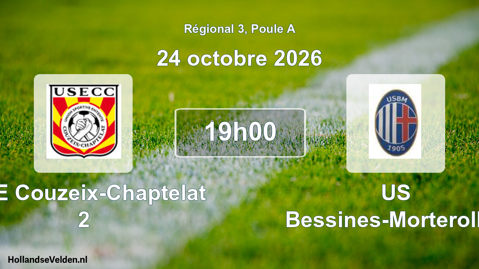 Scheduled Match: USE Couzeix-Chaptelat 2 - US Bessines-Morterolles (24 October 2026)