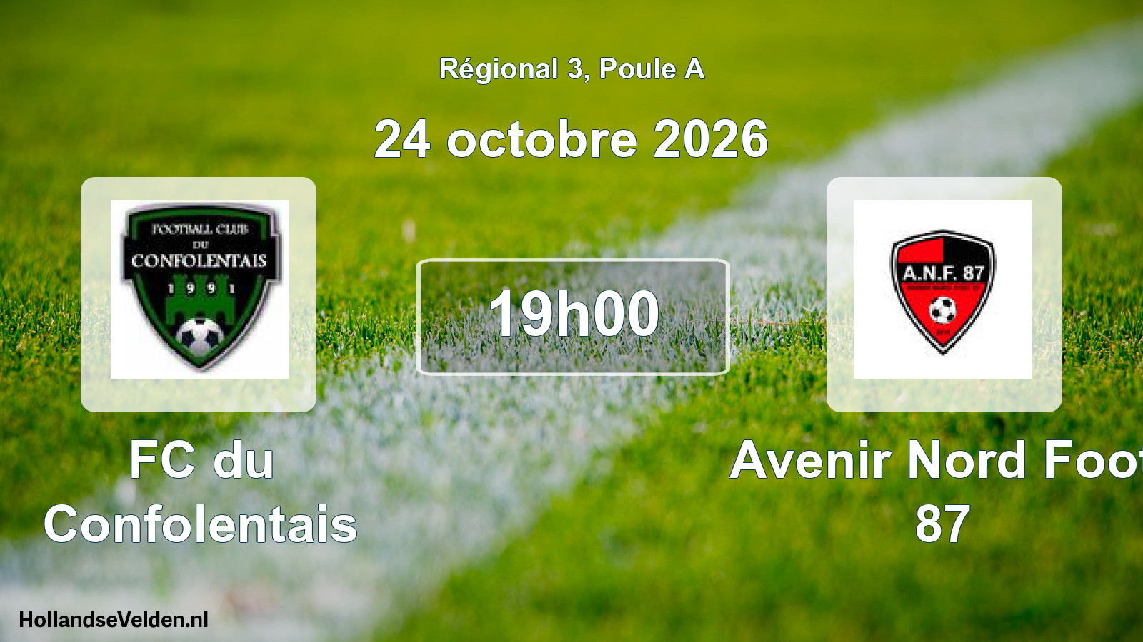 Scheduled Match: FC du Confolentais - Avenir Nord Foot 87 (24 October 2026)