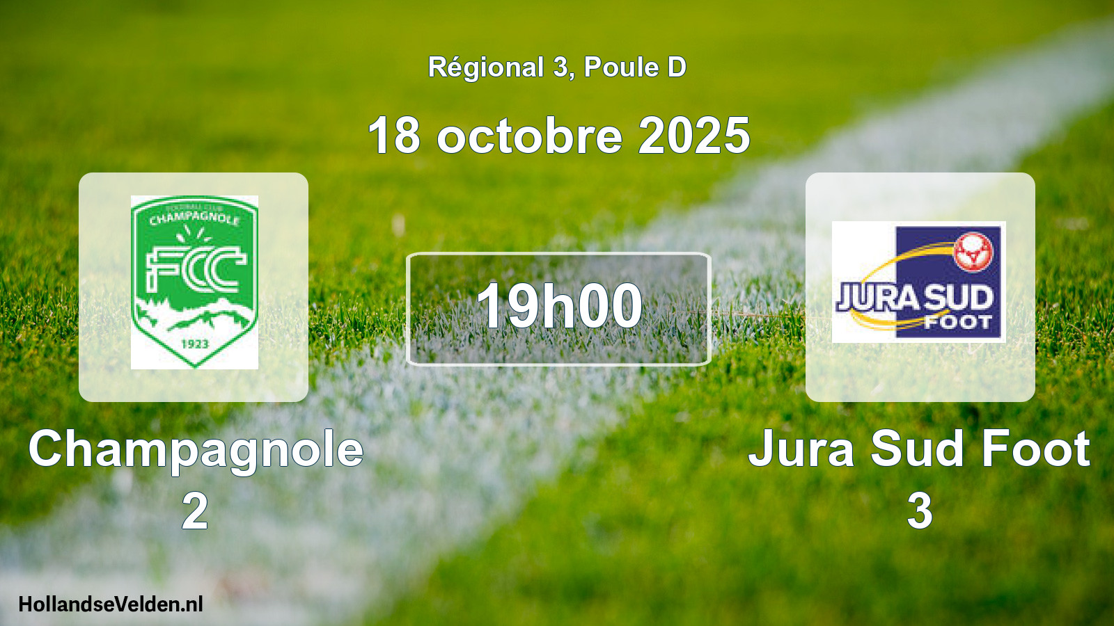 Scheduled Match: Champagnole 2 - Jura Sud Foot 3 (18 October 2025)