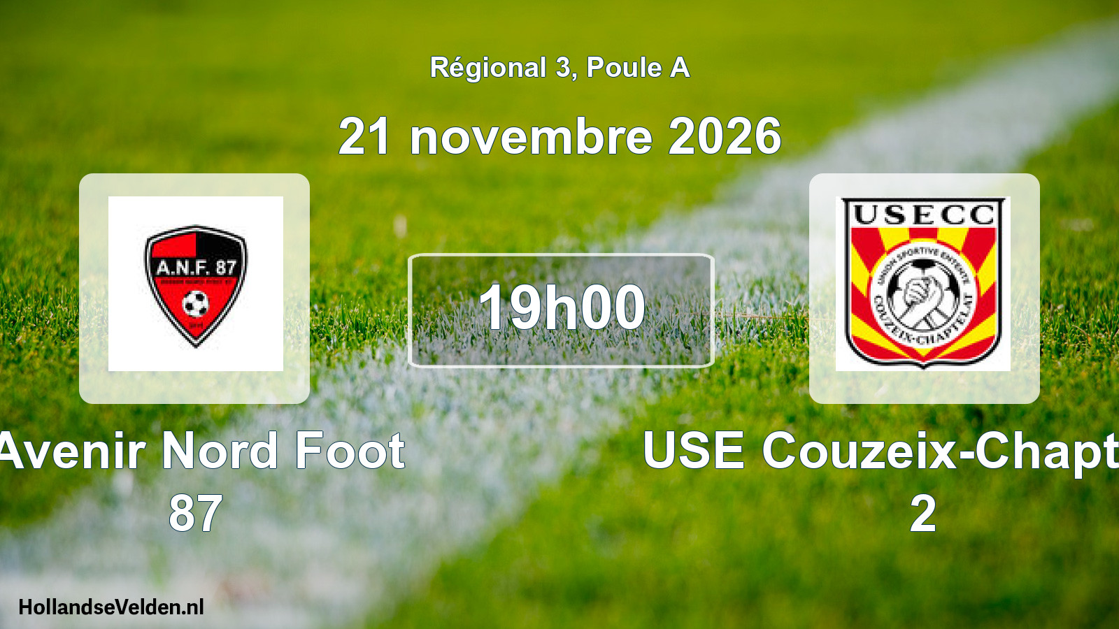 Scheduled Match: Avenir Nord Foot 87 - USE Couzeix-Chaptelat 2 (21 November 2026)