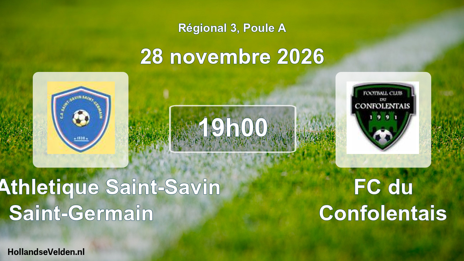 Scheduled Match: Club Athletique Saint-Savin Saint-Germain - FC du Confolentais (28 November 2026)