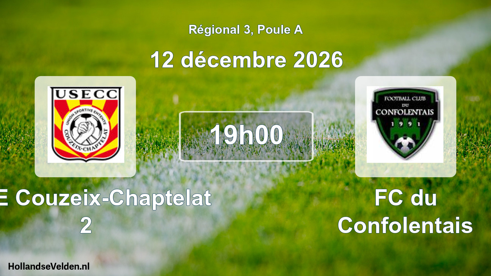 Scheduled Match: USE Couzeix-Chaptelat 2 - FC du Confolentais (12 December 2026)