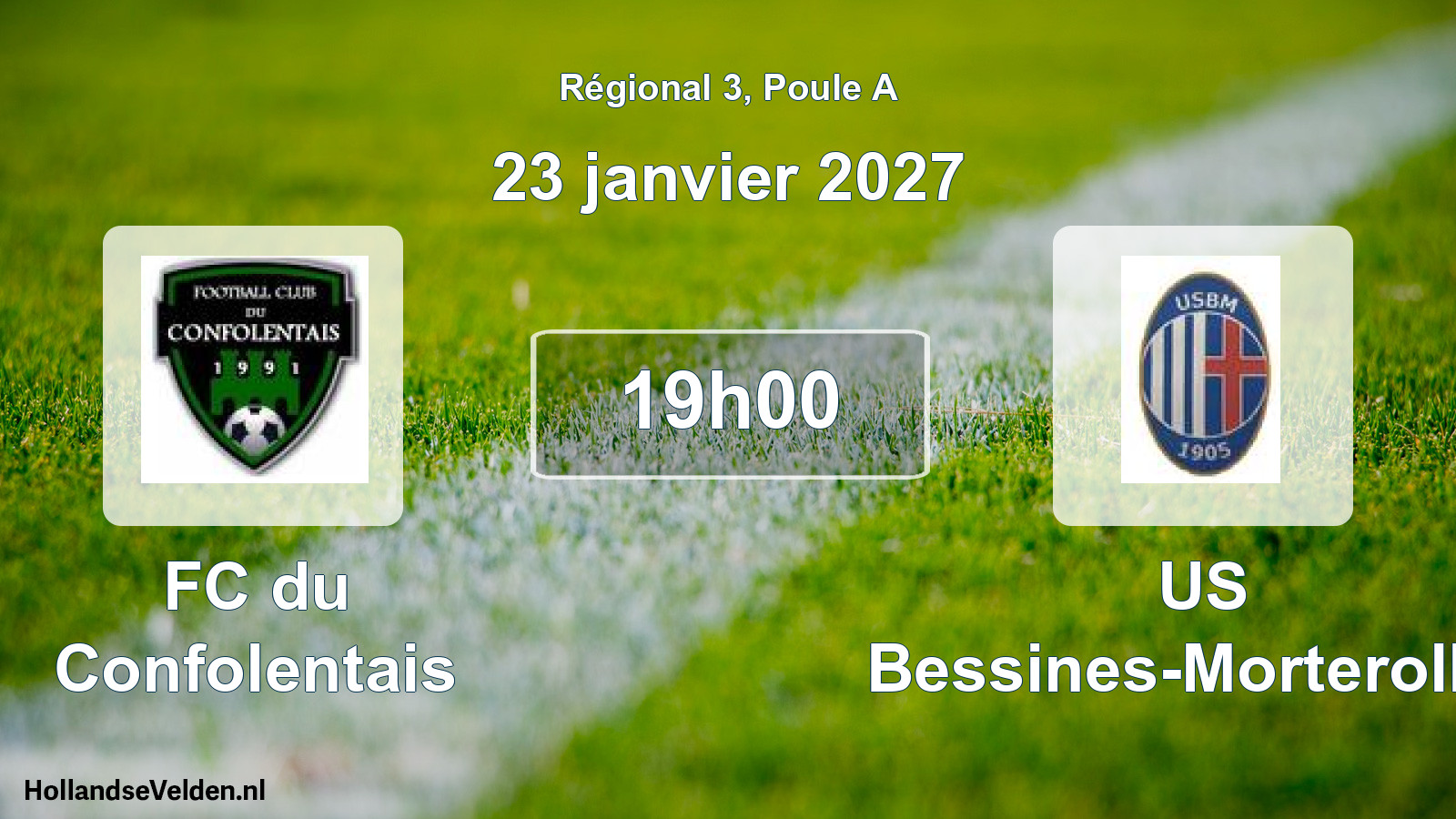 Scheduled Match: FC du Confolentais - US Bessines-Morterolles (23 January 2027)
