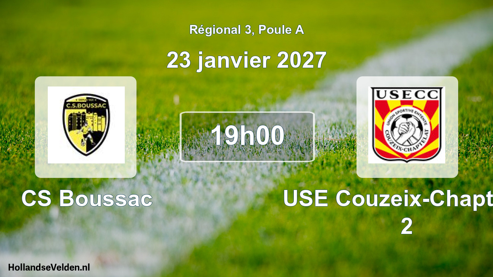 Scheduled Match: CS Boussac - USE Couzeix-Chaptelat 2 (23 January 2027)