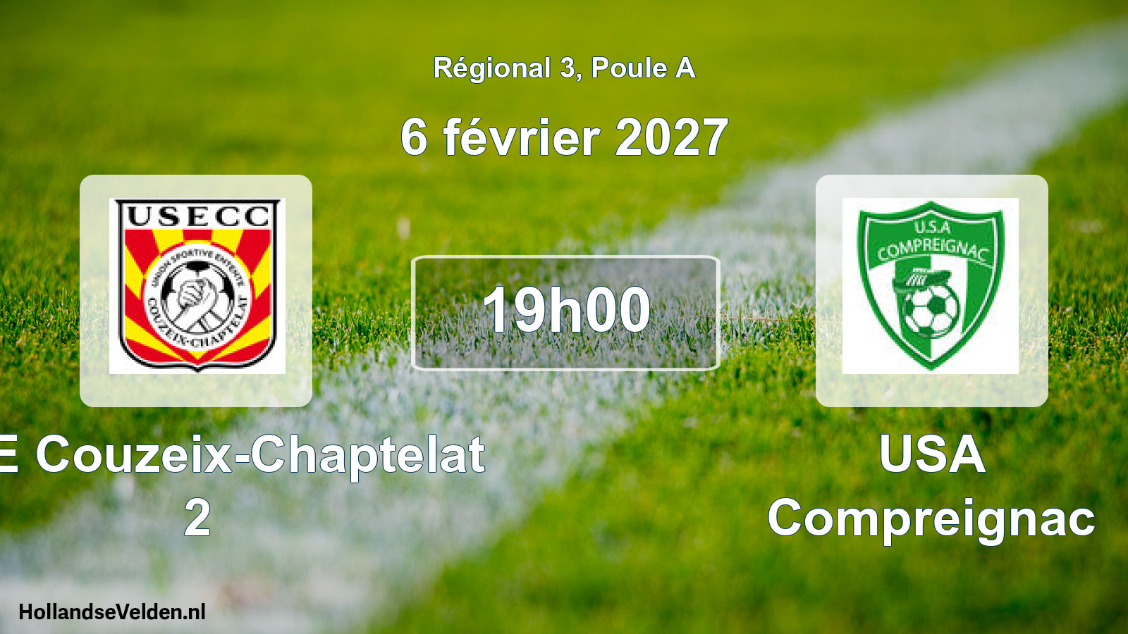 Scheduled Match: USE Couzeix-Chaptelat 2 - USA Compreignac (6 February 2027)