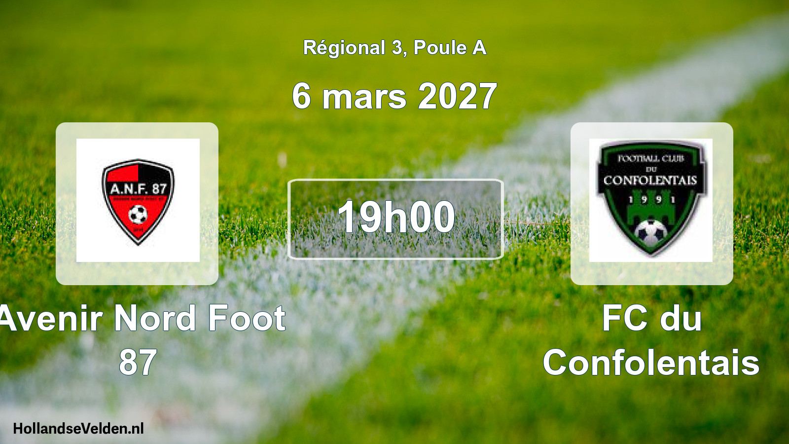 Scheduled Match: Avenir Nord Foot 87 - FC du Confolentais (6 March 2027)