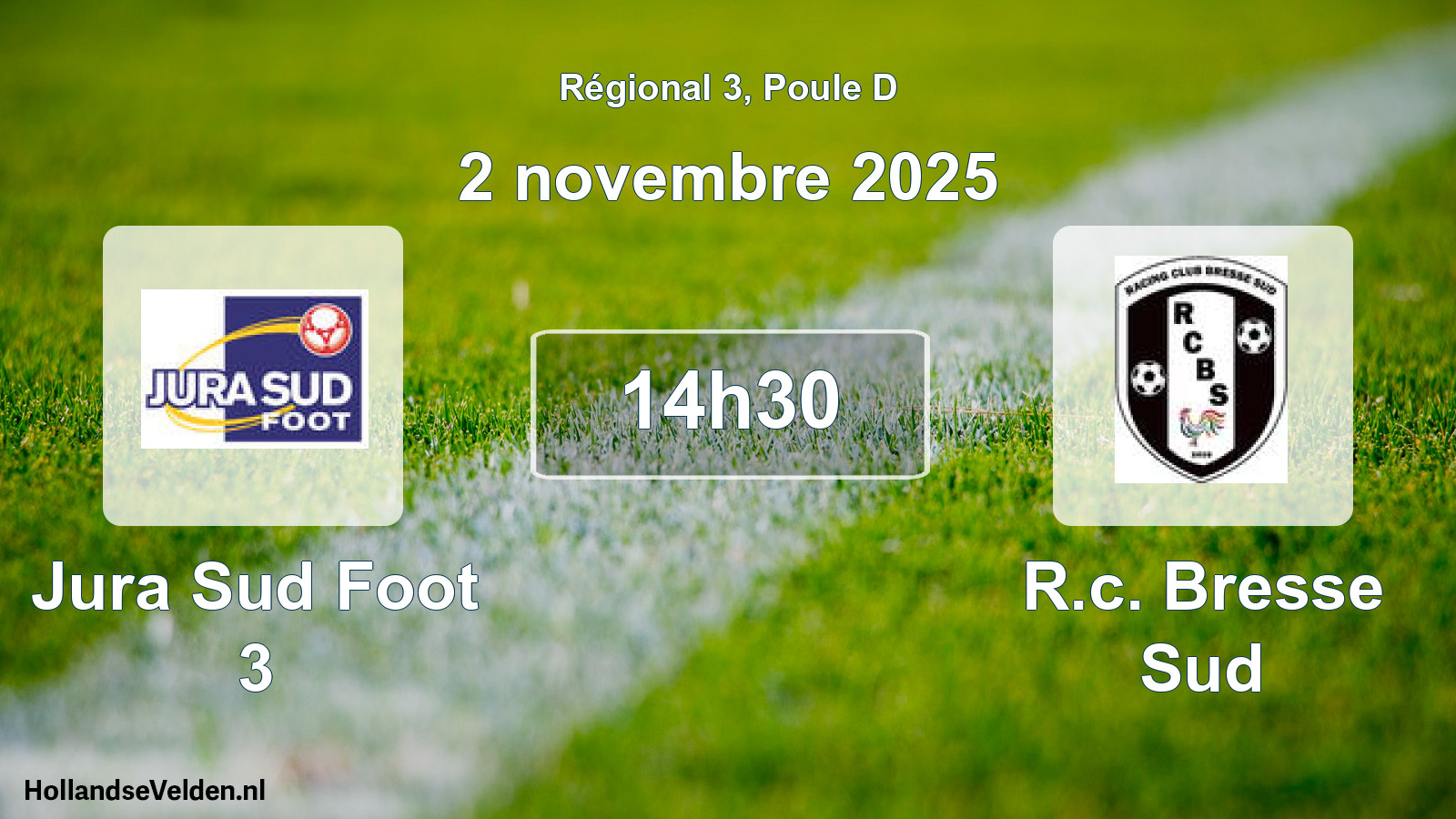 Geplande wedstrijd: Jura Sud Foot 3 - R.c. Bresse Sud (2 novembre 2025)