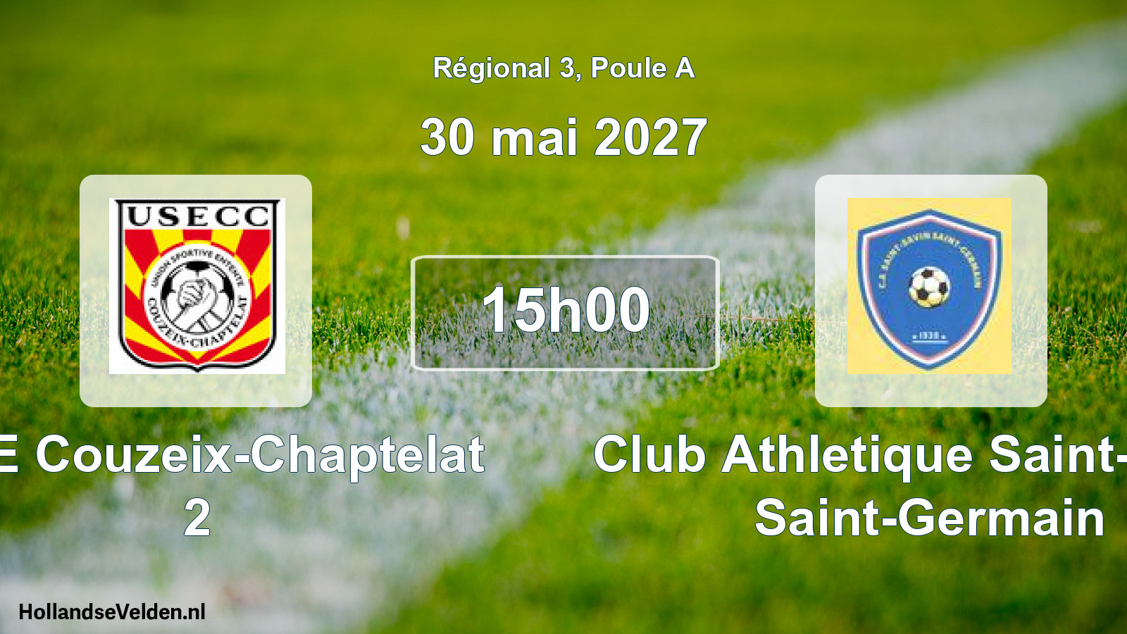 Scheduled Match: USE Couzeix-Chaptelat 2 - Club Athletique Saint-Savin Saint-Germain (30 May 2027)