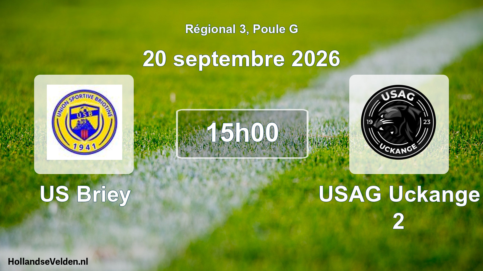 Scheduled Match: US Briey - USAG Uckange 2 (20 September 2026)