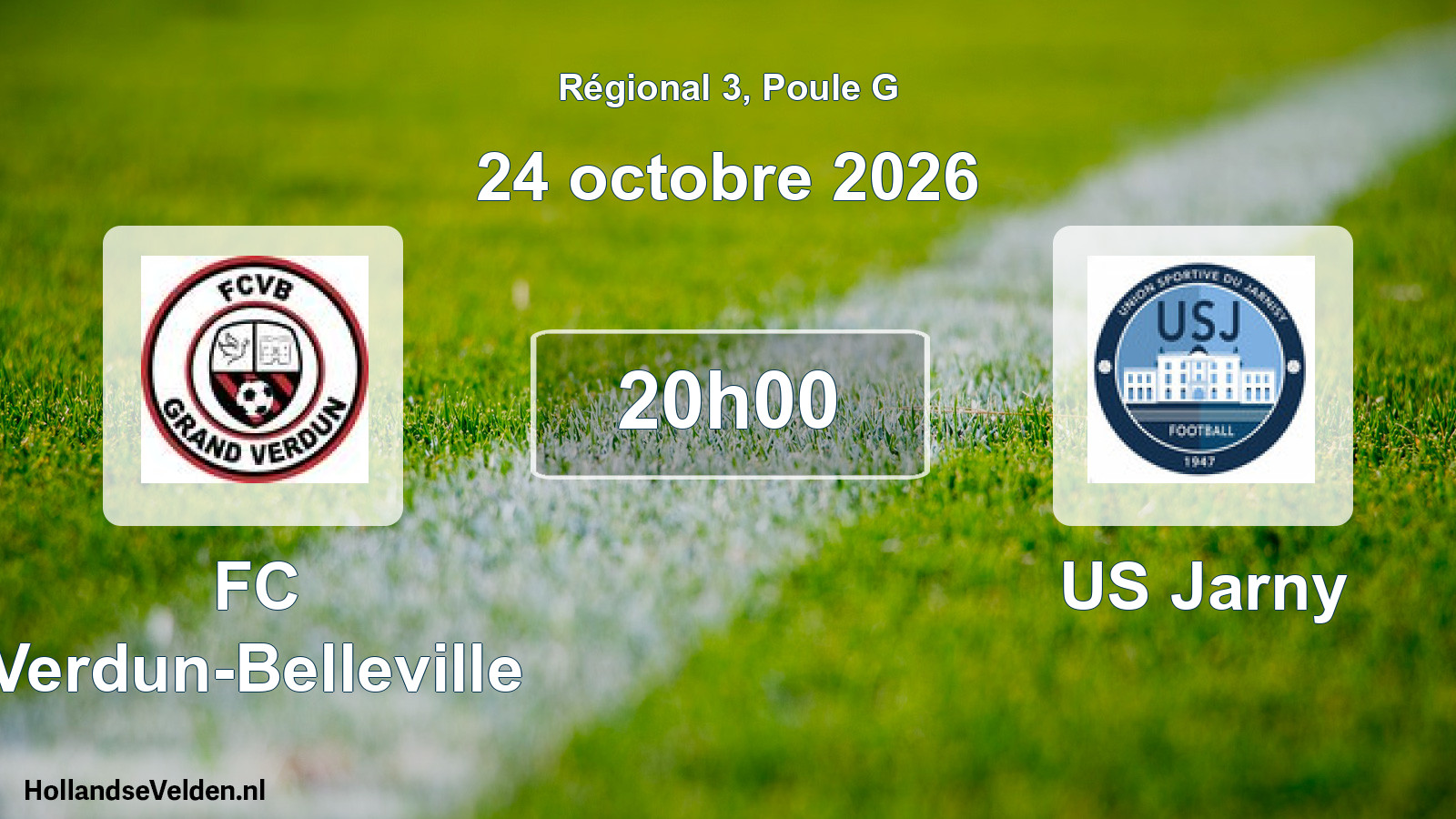 Scheduled Match: FC Verdun-Belleville - US Jarny (24 October 2026)