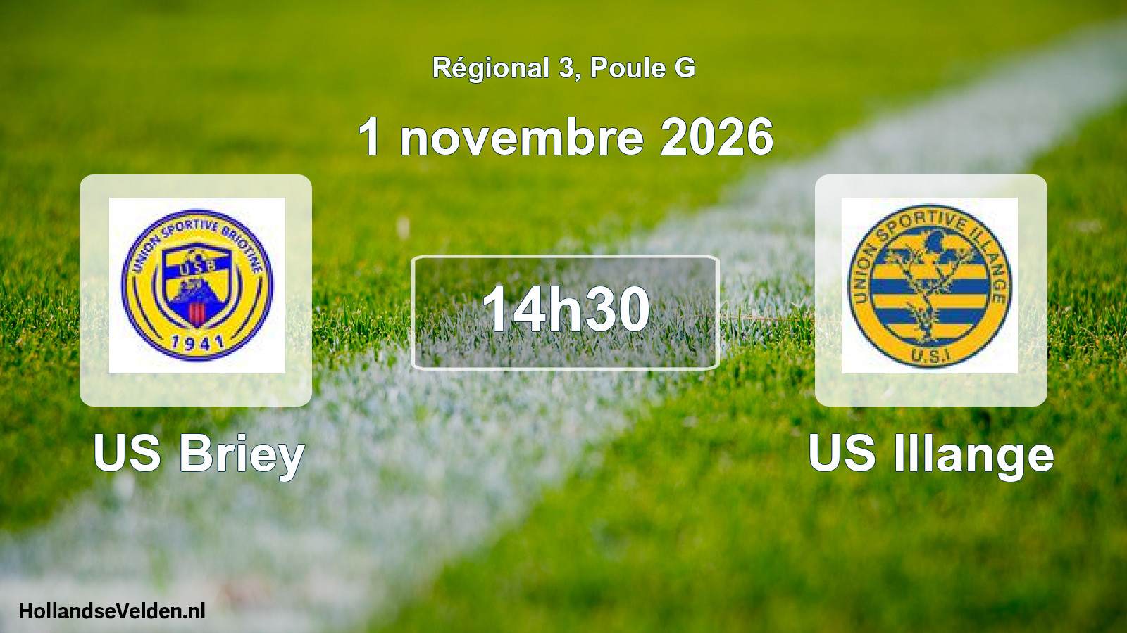 Match programmé: US Briey - US Illange (1 novembre 2026)
