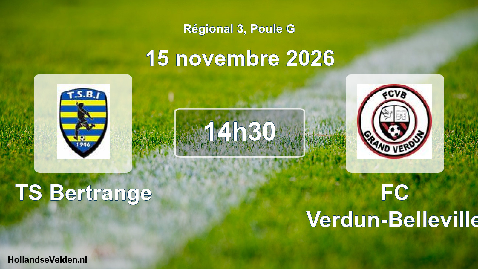 Scheduled Match: TS Bertrange - FC Verdun-Belleville (15 November 2026)