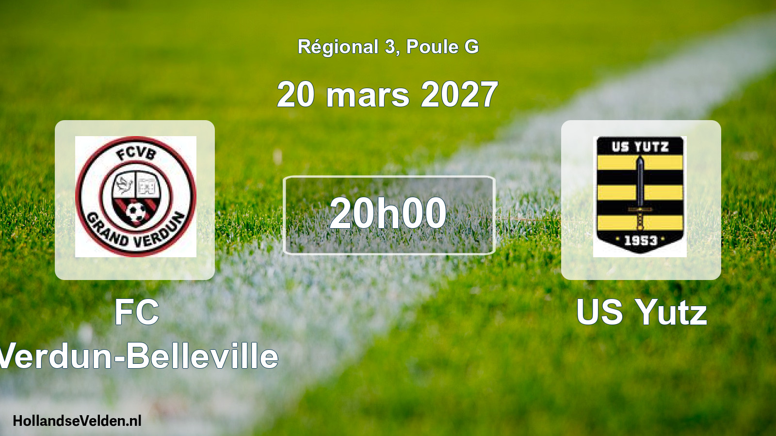 Match programmé: FC Verdun-Belleville - US Yutz (20 mars 2027)