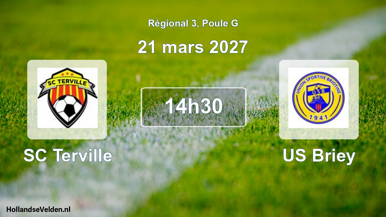 Match programmé: SC Terville - US Briey (21 mars 2027)