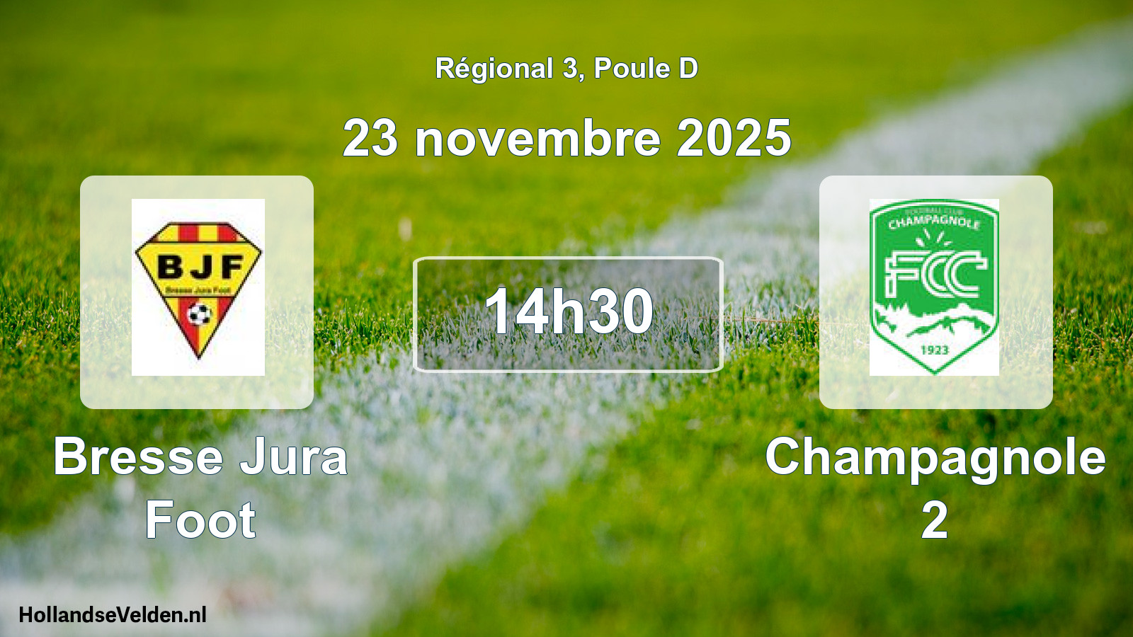 Geplande wedstrijd: Bresse Jura Foot - Champagnole 2 (23 novembre 2025)