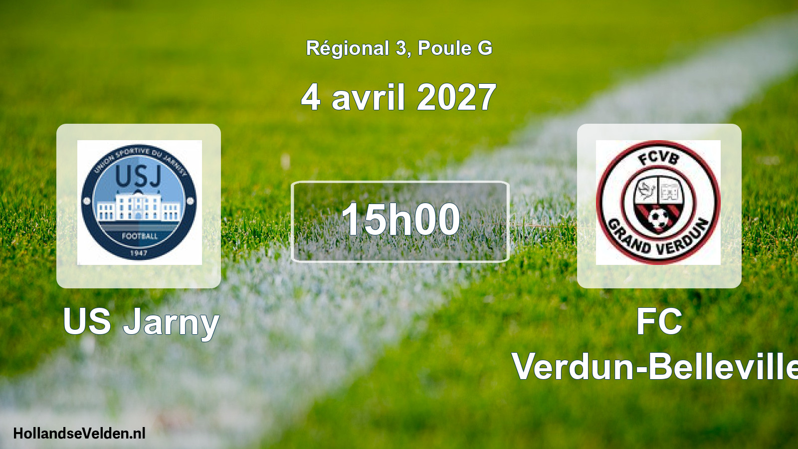 Scheduled Match: US Jarny - FC Verdun-Belleville (4 April 2027)