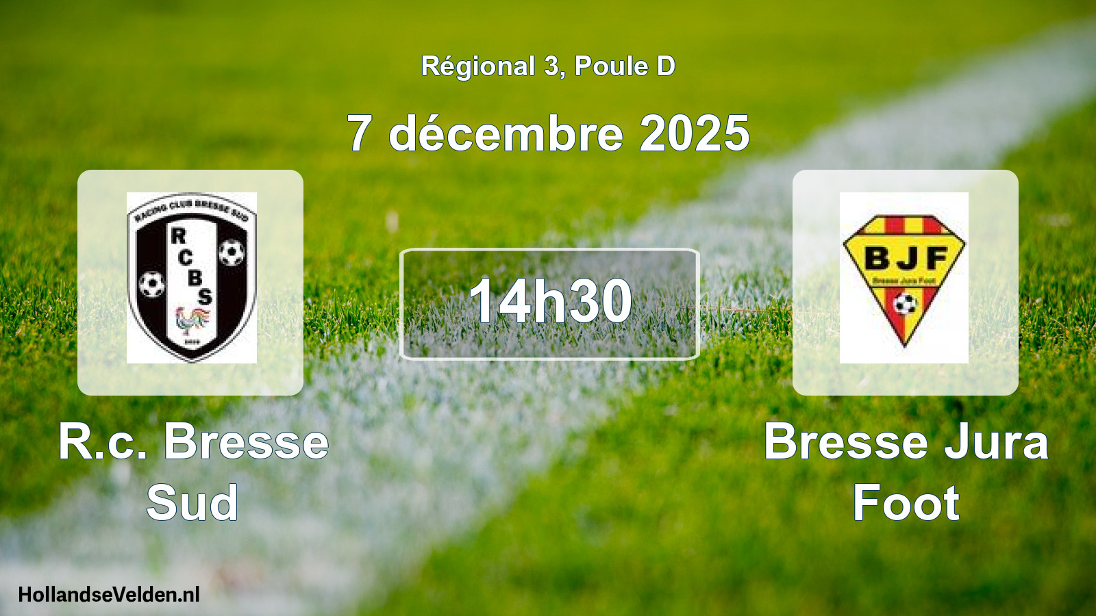 Scheduled Match: R.c. Bresse Sud - Bresse Jura Foot (7 December 2025)