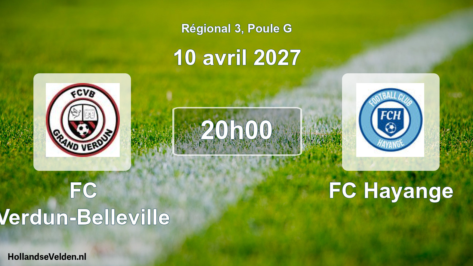 Scheduled Match: FC Verdun-Belleville - FC Hayange (10 April 2027)