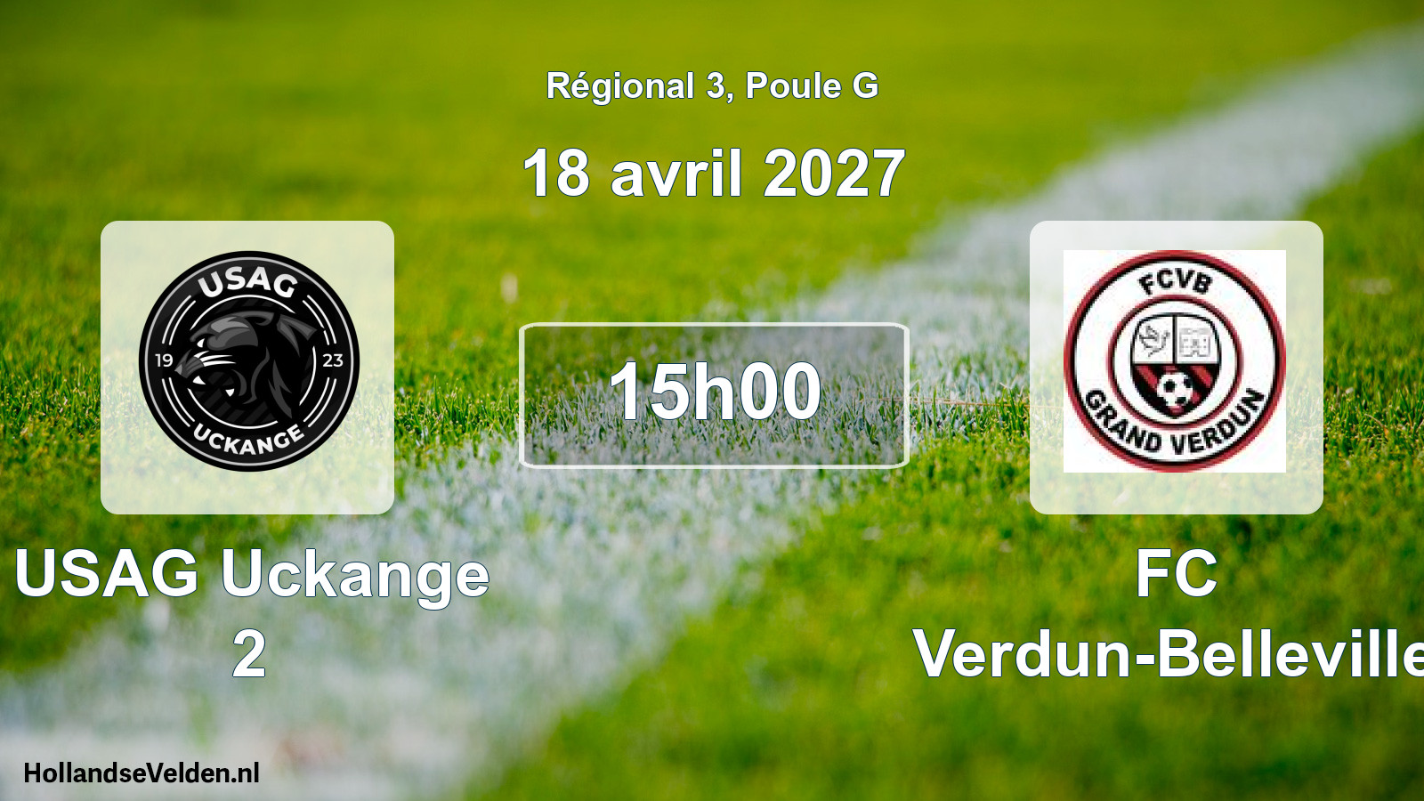 Scheduled Match: USAG Uckange 2 - FC Verdun-Belleville (18 April 2027)