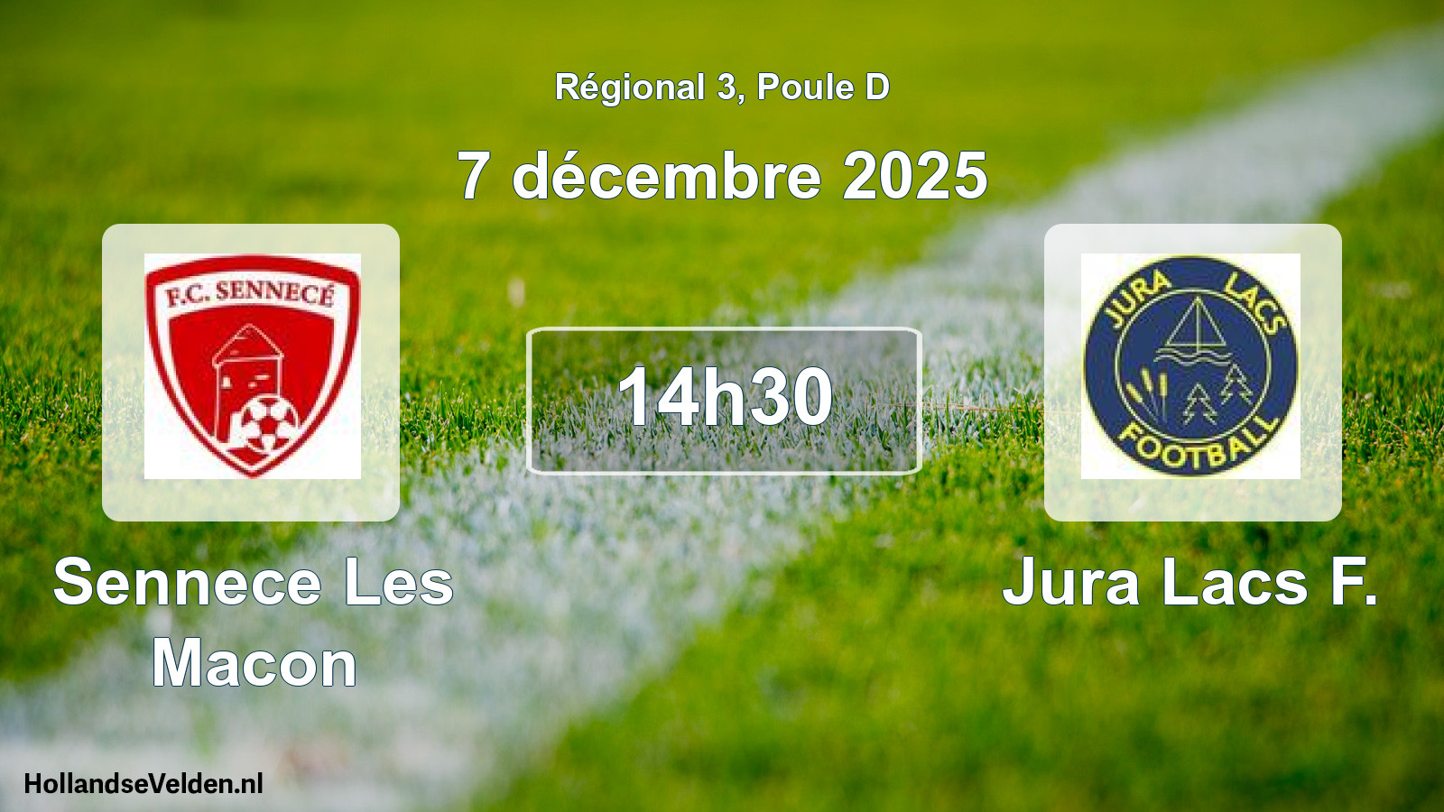 Scheduled Match: Sennece Les Macon - Jura Lacs F. (7 December 2025)