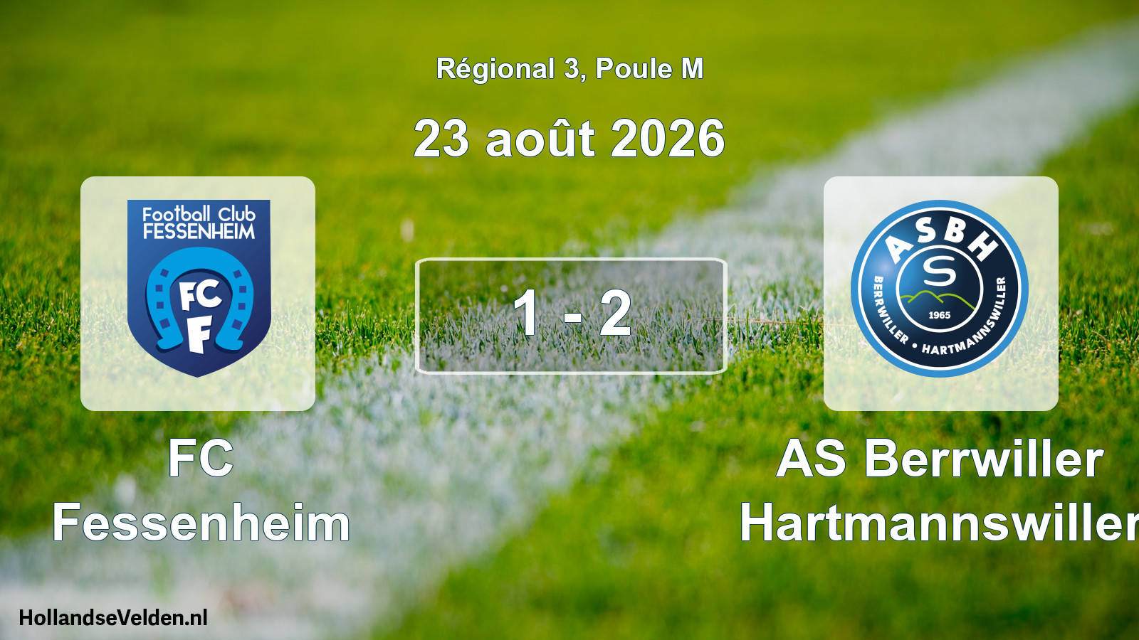 Scheduled Match: FC Fessenheim - AS Berrwiller Hartmannswiller (23 August 2026)