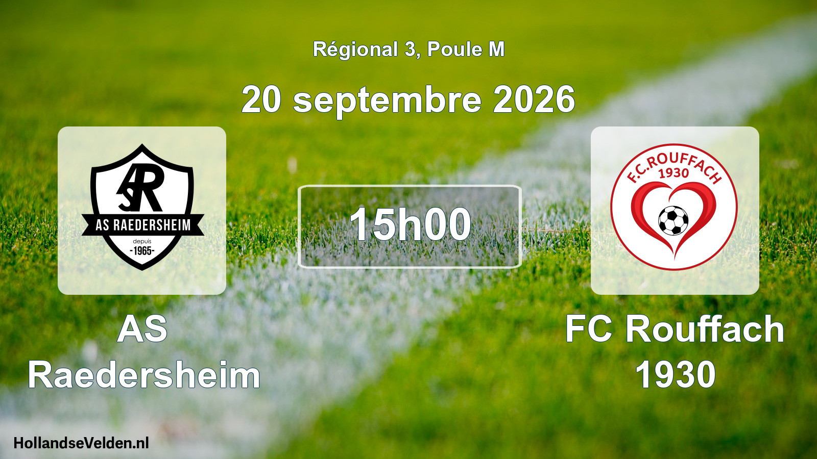 Scheduled Match: AS Raedersheim - FC Rouffach 1930 (20 September 2026)