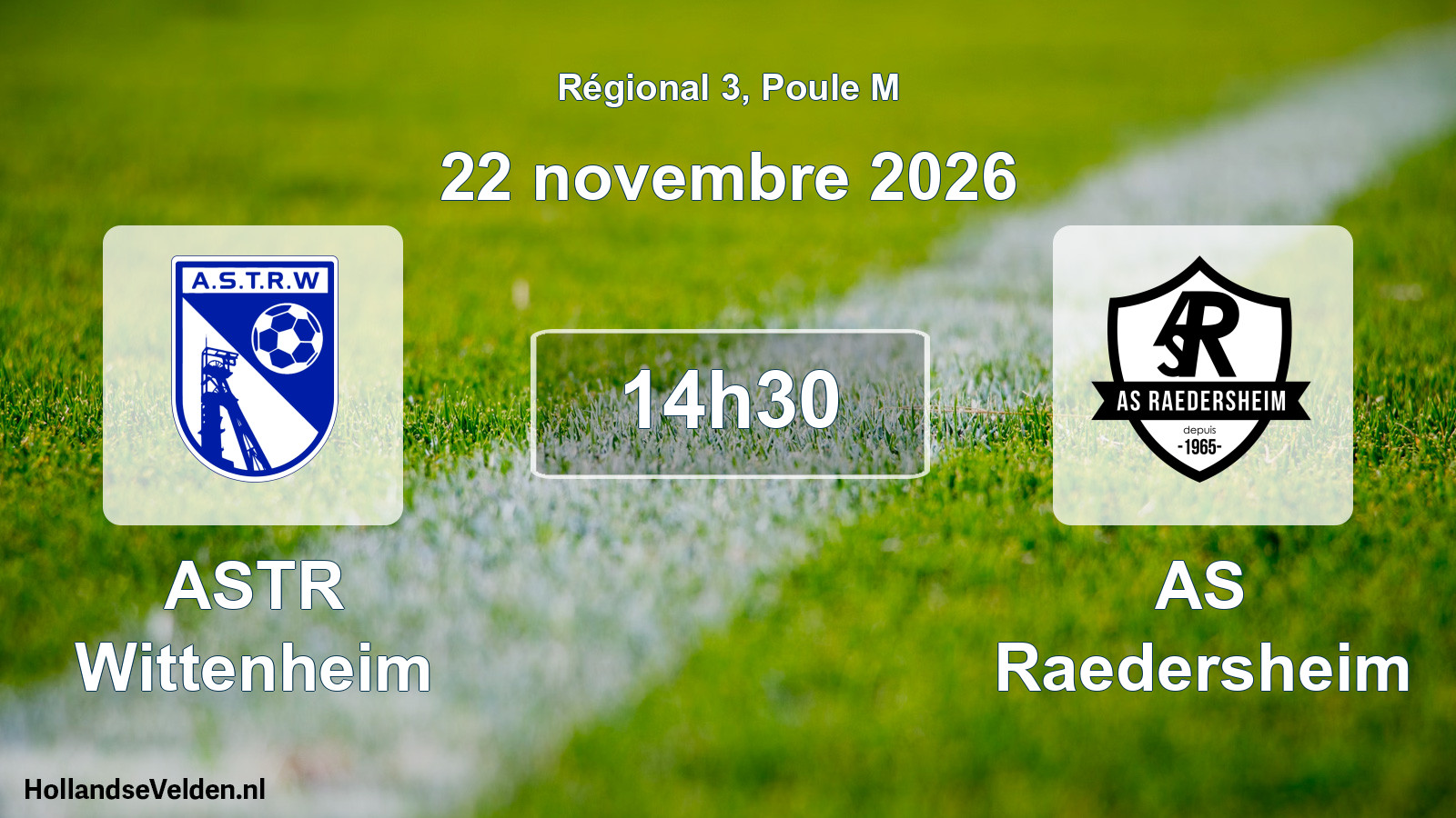 Scheduled Match: ASTR Wittenheim - AS Raedersheim (22 November 2026)