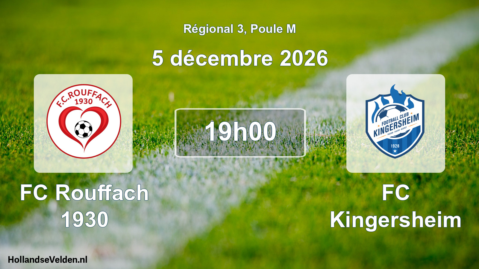 Match programmé: FC Rouffach 1930 - FC Kingersheim (5 décembre 2026)