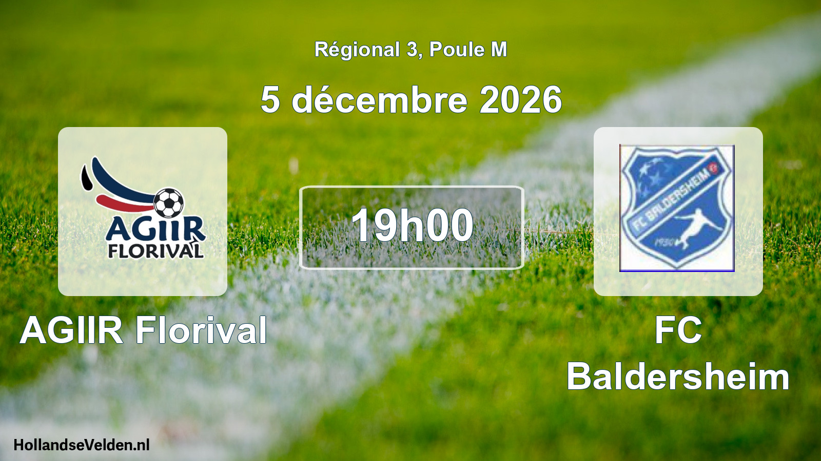 Scheduled Match: AGIIR Florival - FC Baldersheim (5 December 2026)