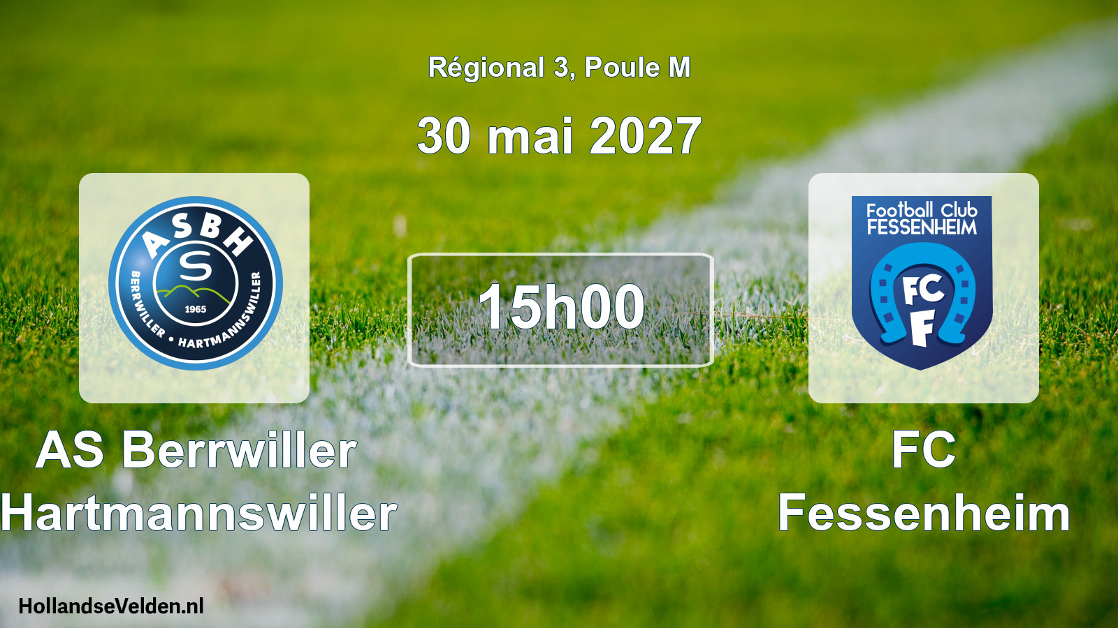Scheduled Match: AS Berrwiller Hartmannswiller - FC Fessenheim (30 May 2027)