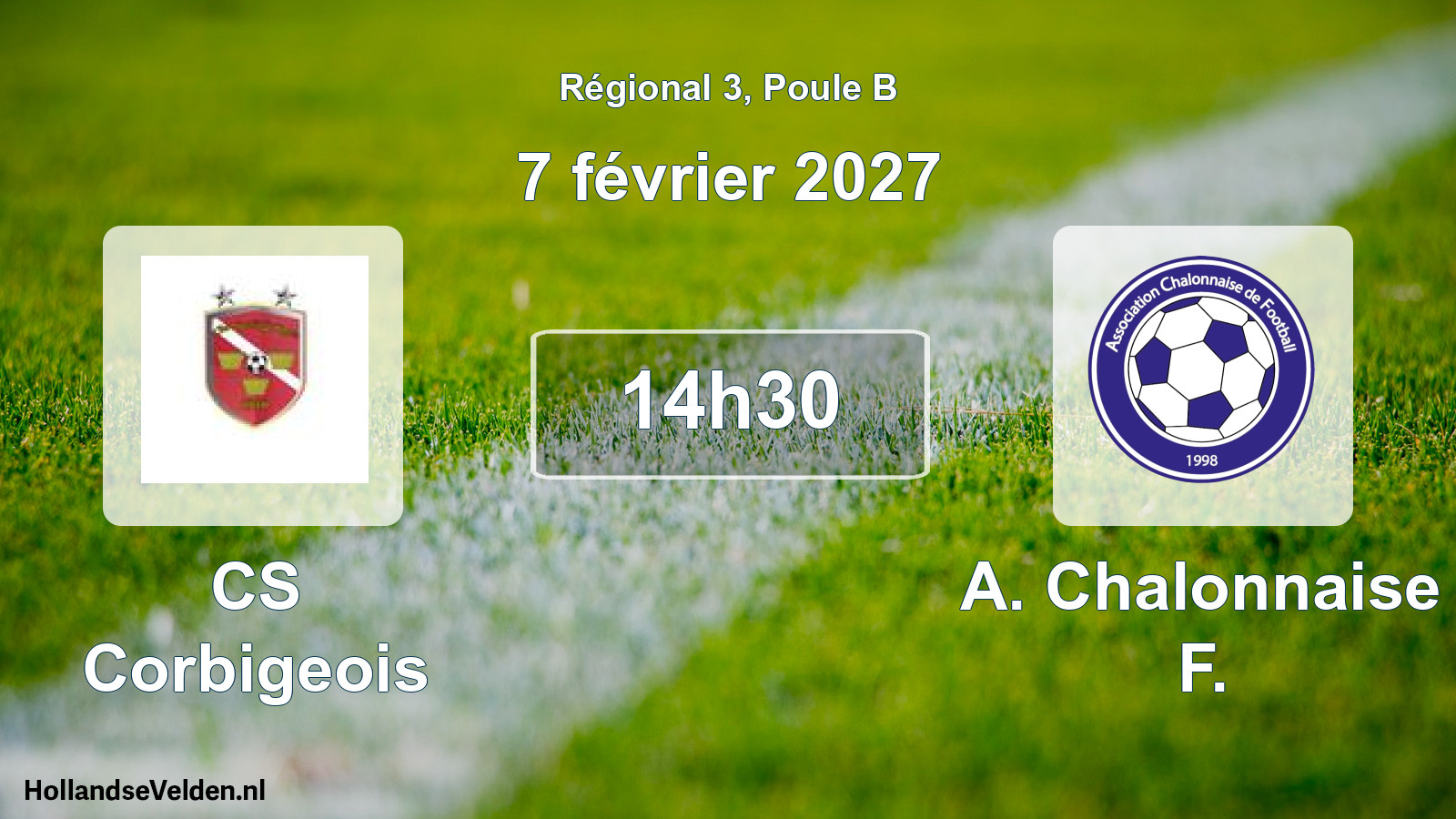 Scheduled Match: CS Corbigeois - A. Chalonnaise F. (7 February 2027)