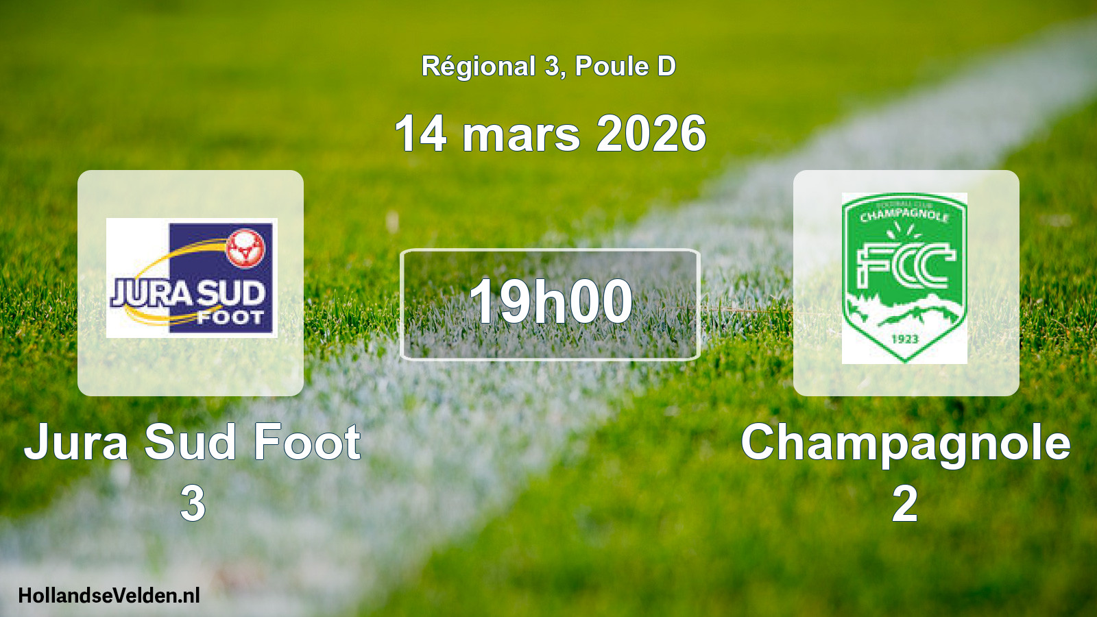 Geplande wedstrijd: Jura Sud Foot 3 - Champagnole 2 (14 mars 2026)