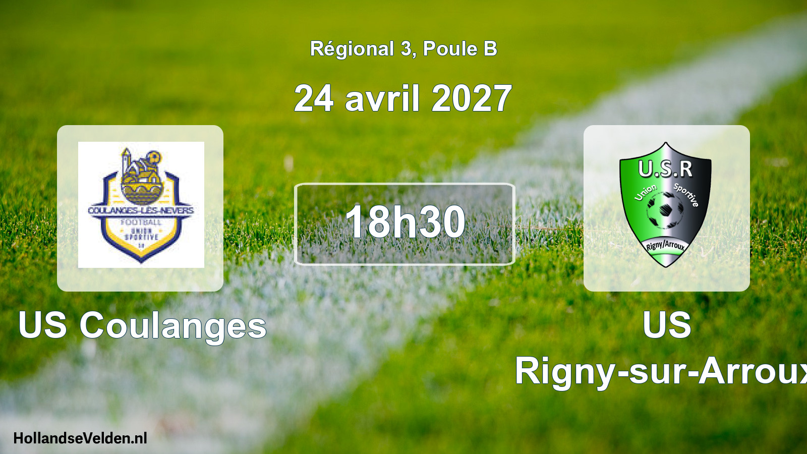 Scheduled Match: US Coulanges - US Rigny-sur-Arroux (24 April 2027)