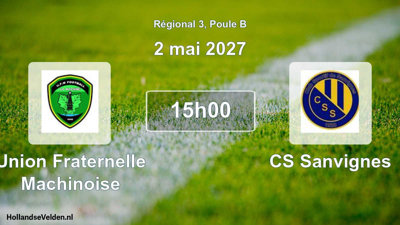 Scheduled Match: Union Fraternelle Machinoise - CS Sanvignes (2 May 2027)