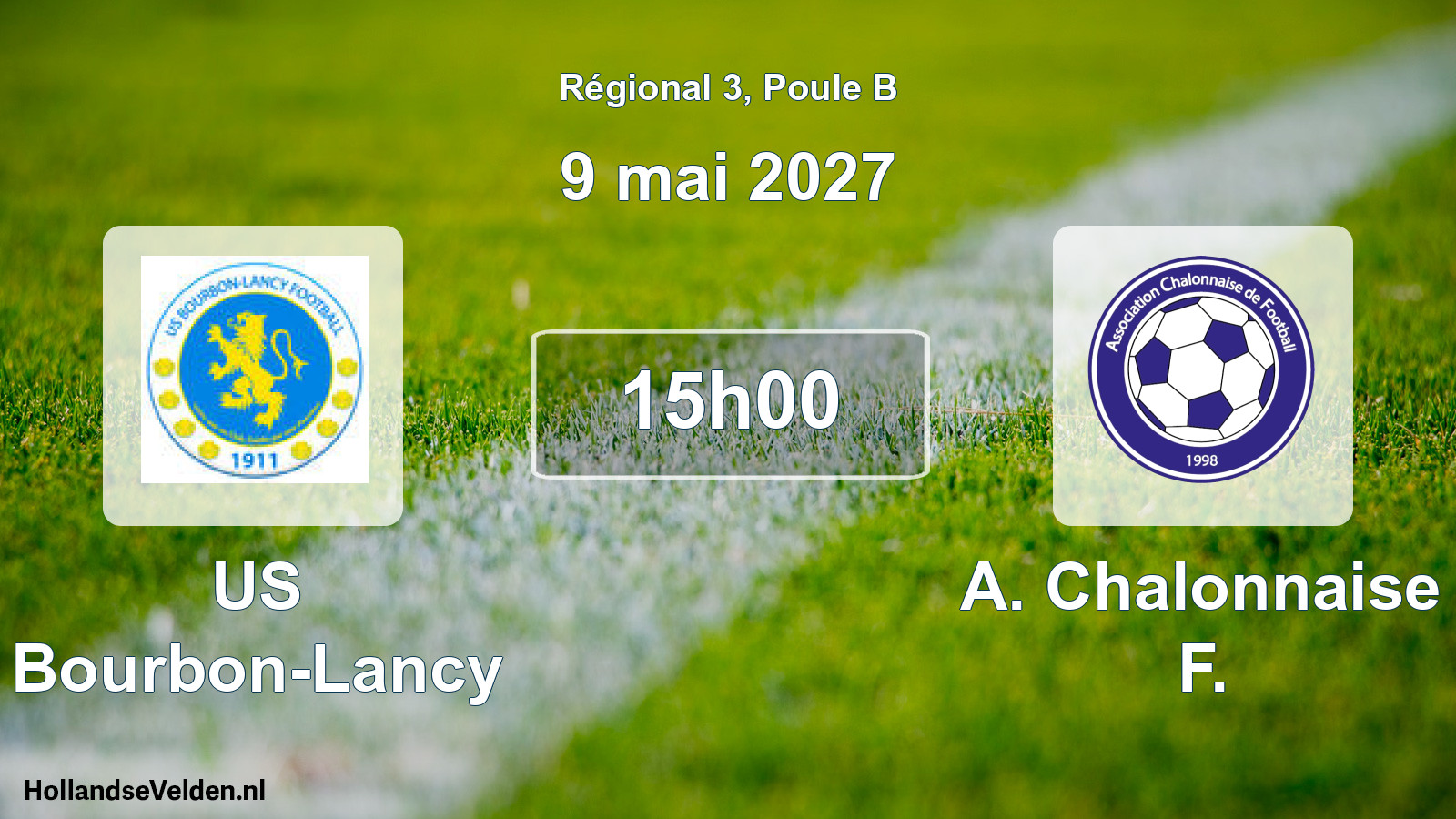 Scheduled Match: US Bourbon-Lancy - A. Chalonnaise F. (9 May 2027)