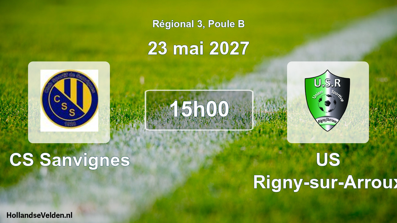 Scheduled Match: CS Sanvignes - US Rigny-sur-Arroux (23 May 2027)