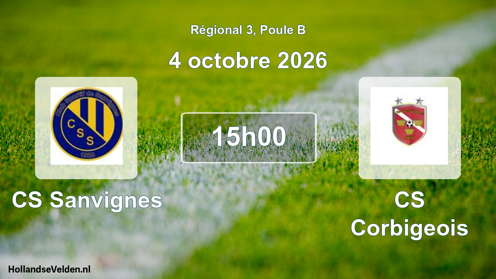 Scheduled Match: CS Sanvignes - CS Corbigeois (4 October 2026)
