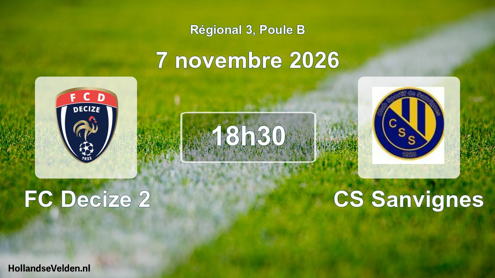 Scheduled Match: FC Decize 2 - CS Sanvignes (7 November 2026)